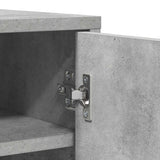 Shoe Cabinet Concrete Grey 60x35x92 cm Engineered Wood 808931