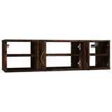 Wall Shelf Smoked Oak 102x30x29 cm Engineered Wood 826363