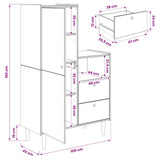 Cupboard BILBAO Caramel 100 x 45 x 160 cm 42041346