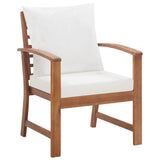 4 Piece Garden Lounge Set with Cushions Solid Wood Acacia 318338