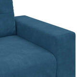 Sofa Blue 221 x 78 x 80 cm Fabric 4105143