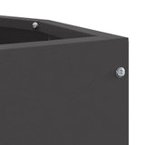 Corner Planter Black 30 x 30 x 35 cm Steel 883654