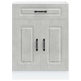 Kitchen Base Cabinet Kalmar Concrete Grey Engineered Wood 853491