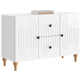 TV Cabinet High Gloss White 89 x 34.5 x 60 cm Engineered Wood 894199