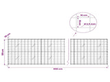 Gabion with 3.5 mm Wire and 10x10 cm Mesh 600x20x100 cm 3463110