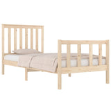 Bed Frame without Mattress Solid Wood Small Single 3103868