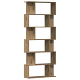 Book Cabinet Artisan Oak 80x24x192 cm Engineered Wood 855783