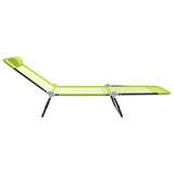 Folding Sun Lounger Folding Green 182 x 55 x 85.5 cm Textilene 42003155