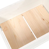 Planter White 178.5x44x75 cm Solid Wood Pine 822248