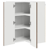 Wall Corner Cabinet LUCCA Brown Oak 57 x 57 x 80 cm 885082