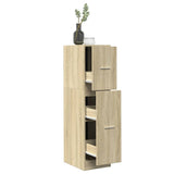 Apothecary Cabinet Sonoma Oak 30x41x118 cm Engineered Wood 855162