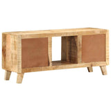 ZNTS TV Cabinet 105x46x32 cm Solid Wood Rough Mango 4104521