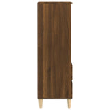 Highboard Brown Oak 40x36x110 cm Engineered Wood 821243