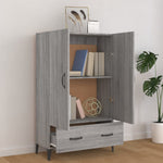 ZNTS Highboard Grey Sonoma 70x31x115 cm Engineered Wood 817475