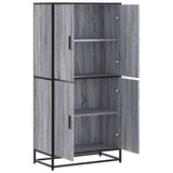 Highboard Grey Sonoma 68x35x139 cm Engineered Wood 3300833