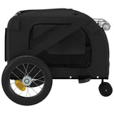 Pet Bike Trailer Black Oxford Fabric and Iron 93891