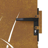 Garden Gate 100 x 125 cm Powder-coated steel Black Lockable 153228