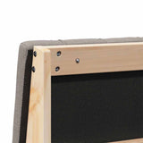 Upholstered Headboard Taupe 135 cm Solid Pine Wood 879237