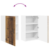 Wall Cabinet PORTO Old Wood 50 x 31 x 80 cm Engineered Wood 885393