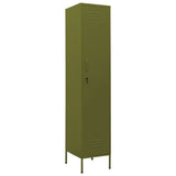 Locker Cabinet Olive Green Steel 180 cm x 46 cm x 35 cm 336252