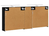 Bathroom Cabinet Set 3 pcs 120 x 14.5 x 70 cm Engineered wood 3403753