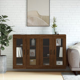 Wall Mounted Cabinets 2 pcs Brown Oak Engineered Wood 3197912