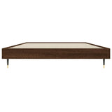 Bed Frame without Mattress Brown Oak 90x200 cm Engineered Wood 832172