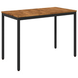 Garden Dinner Table Natural and Black 108.5 x 55 x 75 cm 901313
