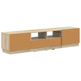 5 Piece LED TV Cabinet Sonoma Oak Engineered Wood 3416840