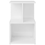 ZNTS Bedside Cabinets 2 pcs High Gloss White 35x35x55 cm Engineered Wood 806359