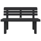 Garden Bench Anthracite Polypropylene 110 cm Durable 4009380