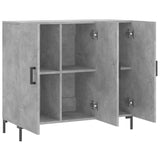 Sideboard Concrete Grey 90x34x80 cm Engineered Wood 828112