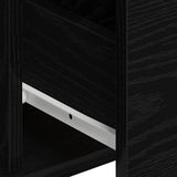 Sideboard 2 pcs Black Oak 60 x 31 x 84 cm Engineered Wood 3334313