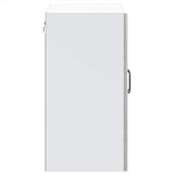 Kitchen Wall Cabinet with Glass Door Lucca Grey Sonoma Engineered Wood 853853