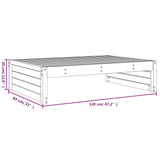 Garden Footstool Douglas Wood Solid Douglas wood 120x84x30 cm 825756