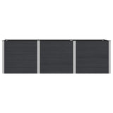 Garden Raised Bed Black 300 x 100 x 91 cm 42038995