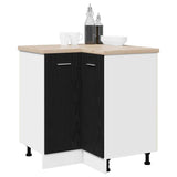 Hanging Cabinet Black Oak 75.5 x 75.5 x 80.5 cm Engineered Wood 863287