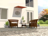 Retractable Awning 100x150 cm Orange and Brown 145893