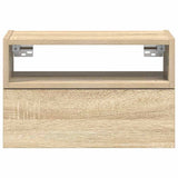Wall-mounted Bedside Cabinets 2 pcs Sonoma Oak 45x26x28.5 cm 858601
