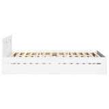 Bed Frame with Headboard without Mattress White 90x200 cm 3295583