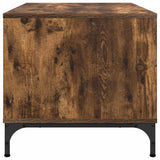 Coffee Table Smoked Oak 90 x 49 x 46 cm Engineered Wood 883449