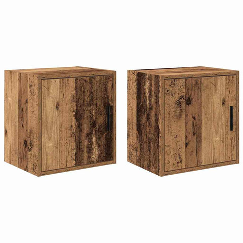 ZNTS Garage Wall Cabinets 2 pcs Old Wood Engineered Wood 860640