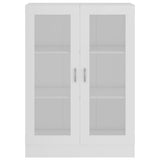 Vitrine Cabinet White 82.5x30.5x115 cm Engineered Wood 802750