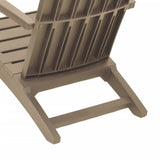 Garden Adirondack Chair Set of 2 Light brown Polypropylene 364168