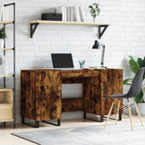 Desk Smoked Oak 140x50x75 cm Engineered Wood 829577