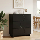 Sideboard Black 70 x 38 x 75 cm Engineered Wood 8011523