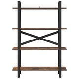 Bookshelf Smoked Oak 100 x 33.5 x 140 cm Engineered Wood 883942