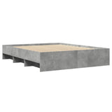 Bed Frame without Mattress Concrete Grey 150x200cm Engineered Wood 3295649