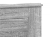 Headboard with Headboard Grey Sonoma 160 cm Engineered Wood 887438