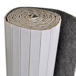 ZNTS Room Divider Bamboo White 250x165 cm 241670
